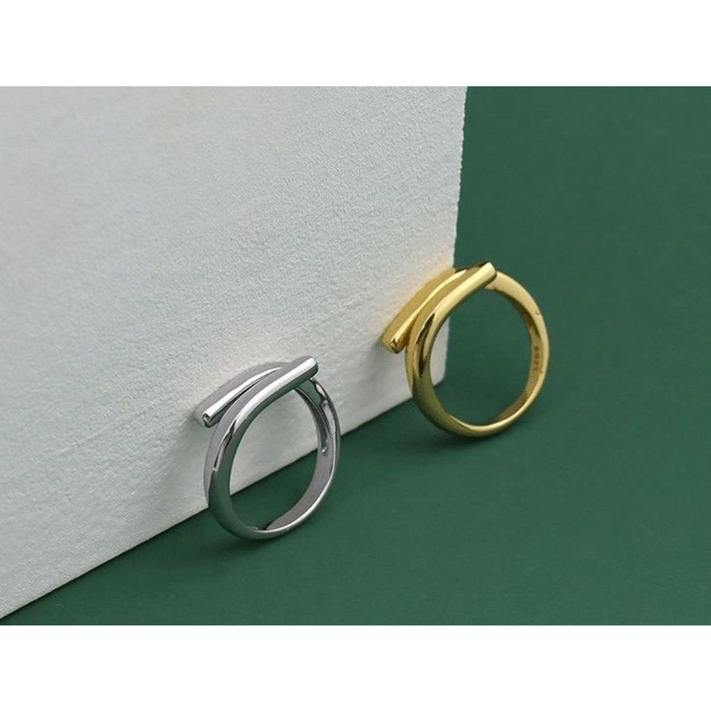 Unisex Solid Wrap 925 Sterling Silver Band Ring, Adjustable‎ - Picture 12 of 15